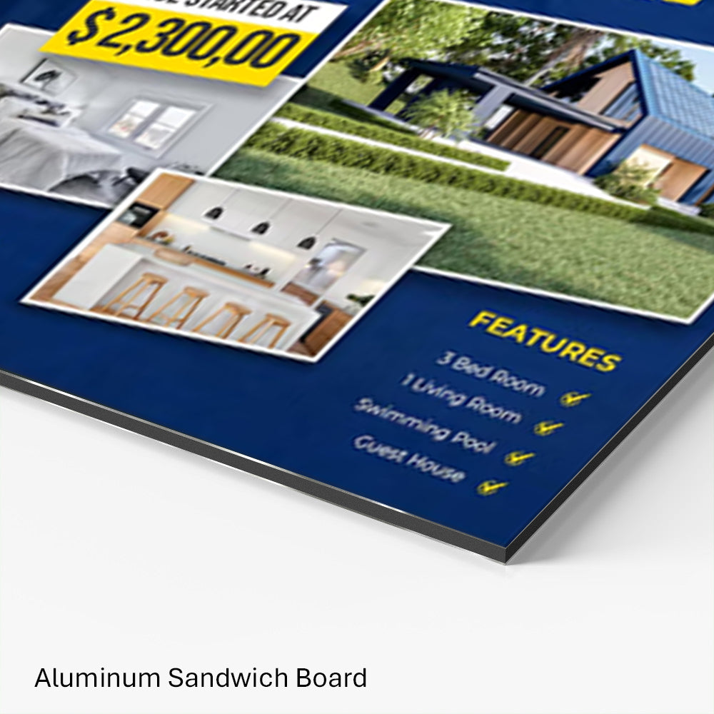 Aluminum Sandwich Board $10/ft²
