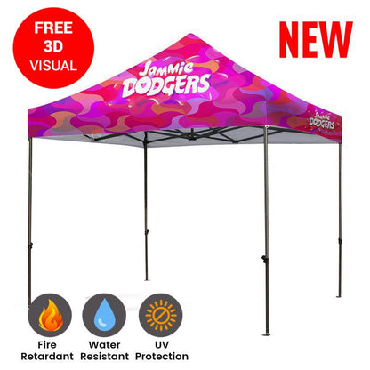 Premium 10' Steel 30mm (full-Bleed Dye Sublimation) 17" Valance